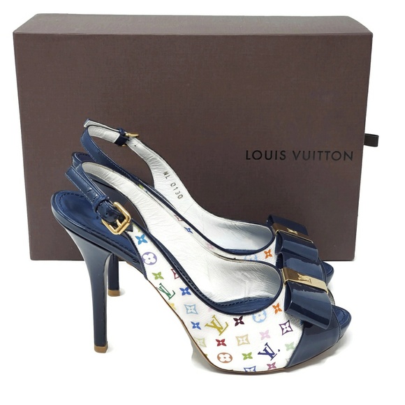 Louis Vuitton Shoes - 💯 Auth Louis Vuitton Multicolor High Heel Shoes